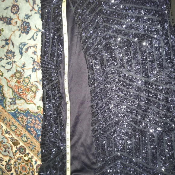 Sparkling Navy Blue Gown - Picture 4 of 6